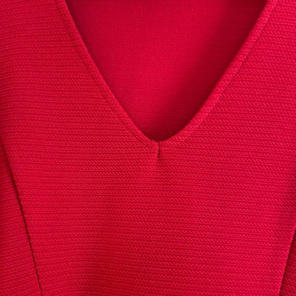 Red skater mini dress - Picture 3 of 4